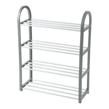 Botník DOCHTMANN Botník plastový 4 police, šedý 50x19x66cm