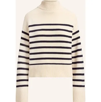 Dámské oblečení Lauren Ralph Lauren Dámský Svetr, krémová / tmavě modrá, 36