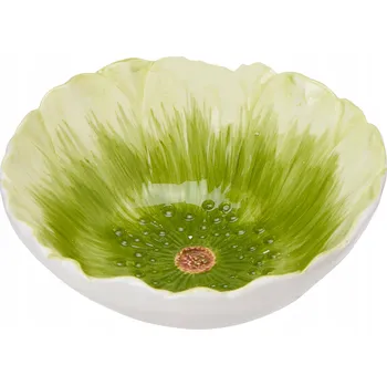 Porcelánová Dekorační Miska Salátová Miska 400ml Květ Zelená