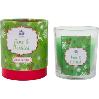Svíčka ARÔME Vonná svíčka v papírové tubě Pine & Berries (Borovice a bobule), 120 g