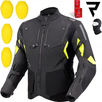 Moto bunda TEXTILNÍ BUNDA REBELHORN HIKER IV ČERNÁ/ANTRACITOVÁ/FLUO ŽLUTÁ XS