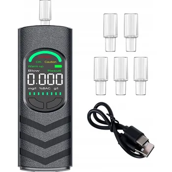 IP kamera Alkohol tester přesný LCD USB rychlý digitální elektrochemický náustek Ix5