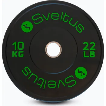 Olympijský bumper kotouč Sveltus Training Olympic Disc 10 kg black