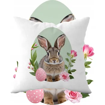 Povlak na dekorativní polštářek Povlak na polštář s filmovým, herním, knižním, komiksovým a hudebním motivem Velikonoce svátky jara zajíc jaro povlak na polštář květiny velikonoční pro domácí výzdobu dárek sada povlaků na polštáře 39 x 39 cm