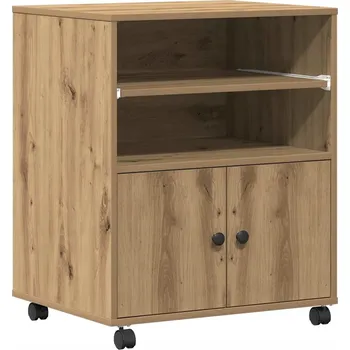 Konferenční stolek Rustikální stolek/stojan na tiskárnu, dub artisan, 60 x 48 x 74 cm