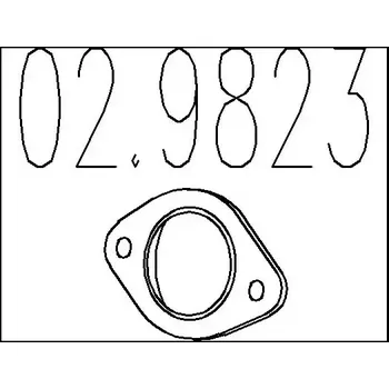 Těsnění výfuku MTS Těsnění výfukové trubky MTS 02.9823