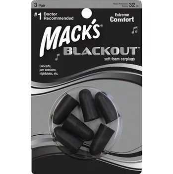 Mack's Blackout® Množství v balení: 3 páry Černé špunty do uší