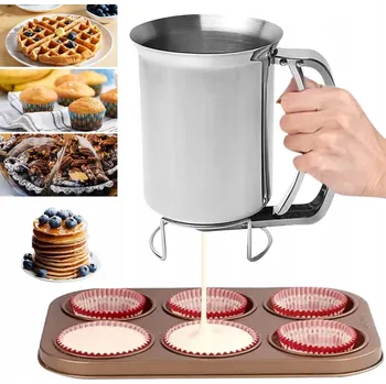 Dávkovač na těsto 900 ml, Dávkovač na palačinky z nerezové oceli