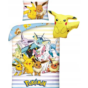 Povlečení Povlečení Pokémon Pokémoni HRA + Polštář Pikachu Pikachu Originál Licence