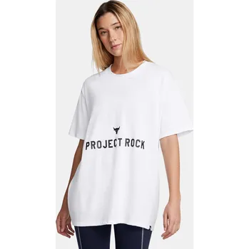 Dámské oblečení Dámské tričko Under Armour UA Pjt Rck W Campus T Q3 1386440-100 Bílá MD