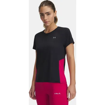 Dámské oblečení Dámské tričko Under Armour UA Trail Run Zip SS 1389607-001 Černá SM