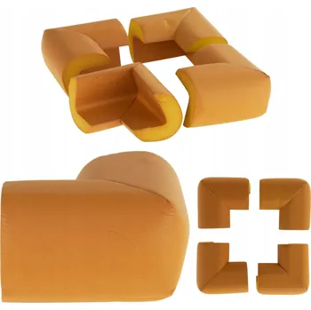 Dětská zábrana OCHRANA ROHŮ, ZABEZPEČENÍ NA ROHY STOLŮ, ROHY NÁBYTKU - TLUSTÁ PĚNOVÁ OCHRANA 4 KS