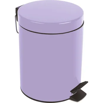 Odpadkový koš Spirella pedálový odpadkový koš Sydney, levandulová, ocel, 3 l