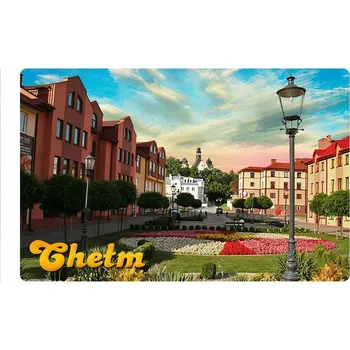 Obraz Magnet na ledničku 3D Chełm, Kupiecké náměstí