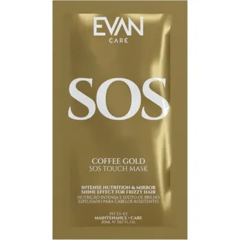 Pleťová maska Evan Coffee Gold Home Care Gold Touch SOS Mask - intenzivní výživná maska ​​na vlasy