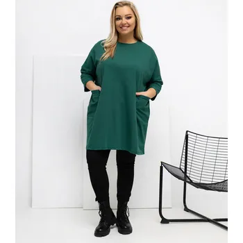 Dámská halenka Halenka RV BZ A1076.00 tmavě zelená jedna velikost