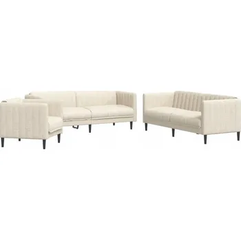 Sedací souprava Kremová sedací souprava, 3 díly, 193x76,5x74,5 cm