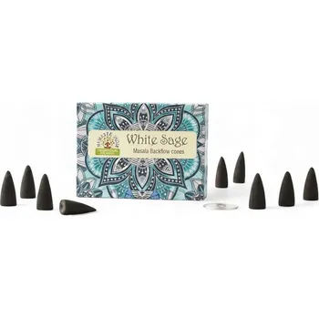 Čajovna Kouřové vonné kužely Blackflow Bílá šalvěj