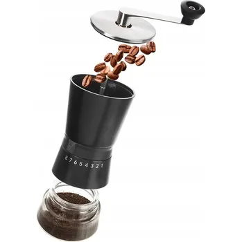 Mlýnek na kávu Ruční mlýnek Orion.Group kovový černý