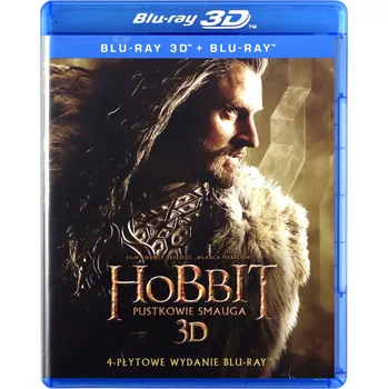 Blu-ray film Hobbit. Pustkowie Smauga Pustina Šmakova Blu-ray disk