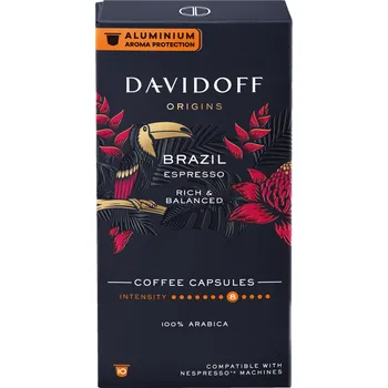 Davidoff Origins Espresso Brazil kávové kapsle 10 ks