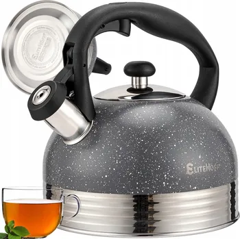 Varná konvice Elitehoff tradiční ocelová Konvice 2,5 l černá, šedá