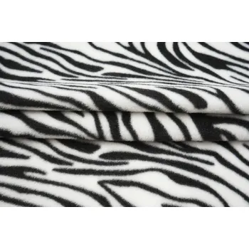 FLÍS S POTISKEM ZEBRA