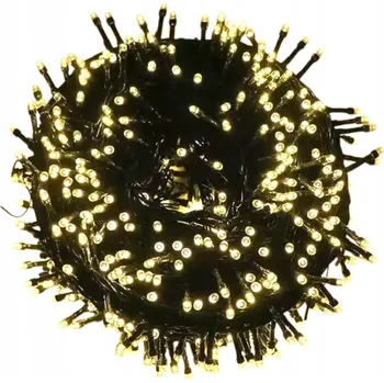 Vánoční dekorace LED světýlka 200 DIOD TEPLÁ BÍLÁ - DEKORATIVNÍ SVĚTLA 15,5M