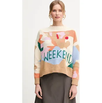 Dámský svetr Svetr Weekend Max Mara 2515361181600 béžová 08X, vel. XL