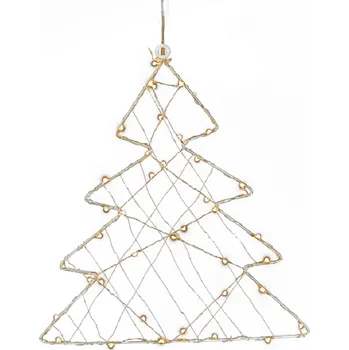 Vánoční osvětlení ACA Lighting Vánoční stromeček do okna 40 LED teplá bílá