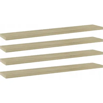 police Police na knihy dub sonoma 60 x 10 x 1,5 cm, 4 ks