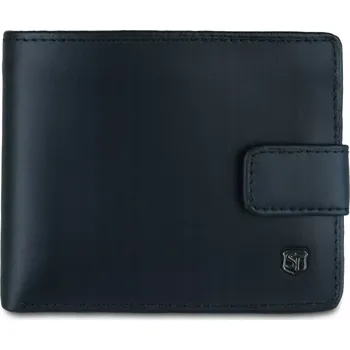 Peněženka Pánská kožená peněženka Casimir - Stefania, se zapínáním Černá