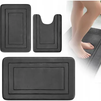 Koupelnová předložka KOUPELNOVÁ PŘEDLOŽKA PROTISKLUZOVÁ SADA 3 KS VELKÁ MĚKKÁ