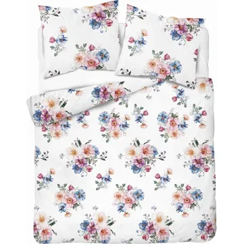 Povlečení Povlečení flanel 160x200 květiny silné 160 g