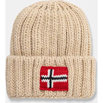 Pokrývka hlavy Čepice z vlněné směsi Napapijri SEMIURY 6 NP0A4GMHN1J1 béžová 02X, vel. 48