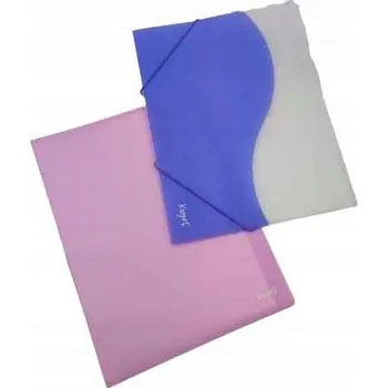 AKTOVKA S GUMIČKOU SADA 2 KS FORMÁT A4 20 TRIČEK PLASTOVÉ RŮŽOVÉ KAYET