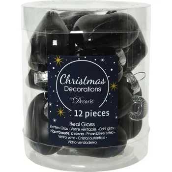 Vánoční dekorace Vánoční Baňky tvarovky vánoční koule 4,5 cm 12 ks