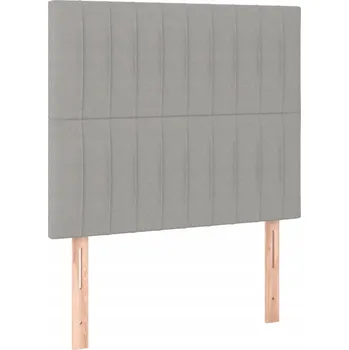 Čelo postele světle šedé 100 x 5 x 118/128 cm nastavitelné