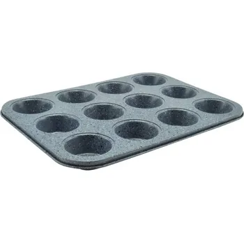 Nádoba na pečení Dortisimo Perfect Home nepřilnavá forma na muffiny šedá (na 12 ks) 72198