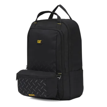 Městský batoh Caterpillar CAT 2v1 batoh s ledvinkou Cargo Voyager - černý 84836-01