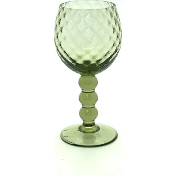 Sklenice Sklenice na víno - Káro - lesní zelená | 93675
