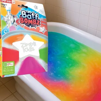 BAREVNĚ MĚNÍCÍ SE HVĚZDIČKOVÁ BOMBA DO KOUPELE PRO DĚTI AQUA MAGIC