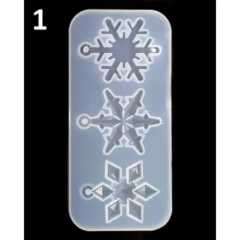 Forma na odlévání Silikonové formy – sady vloček Druh: 1