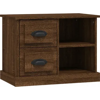 Noční stolek Elegantní noční stolek hnědý dub 60 x 35,5 x 45 cm