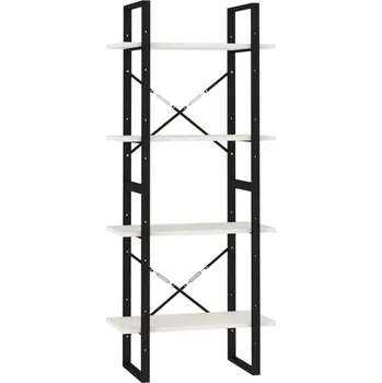 Knihovna Bílá knihovna z masivního borovicového dřeva 60 x 30 x 140 cm