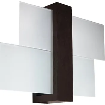 Nástěnné svítidlo Nástěnné svítidlo Feniks Sollux moderní dřevěné hnědé do obýváku a ložnice 30 cm