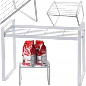 Věšák KOVOVÁ POLICE JEDNOPATROVÁ NA KUCHYŇSKOU LINKU ORGANIZÉR STOJAN LOFT