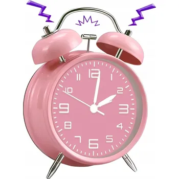 Budík RETRO HODINY BUDÍK KLASICKÝ NA BATERIE S HLASITÝM ALARMEM DÁREK