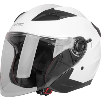 Helma na motorku W-TEC Otevřená přilba Barcela bílá lesk - XXL (63-64)