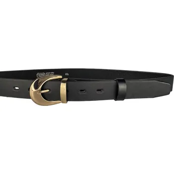 Opasek PENNY BELTS Kožený opasek 30-307-63 černý - 105 cm